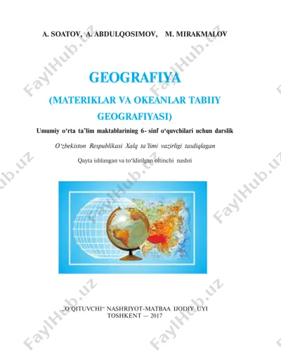 geografiya (materiklar va okeanlar tabiiy geografiyasi) — PDF