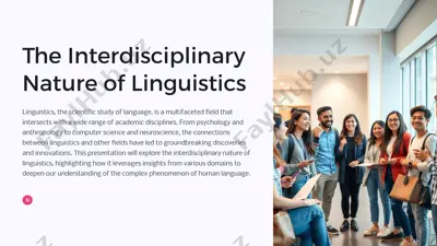 - teglar (vergul bilan): psychology, linguistics, language acquisition, psycholinguistics, neurolinguistics, language and cognition, language and emotion — PPTX