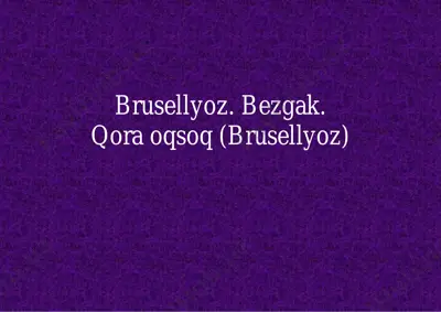 brusellyoz kasalligi — PDF