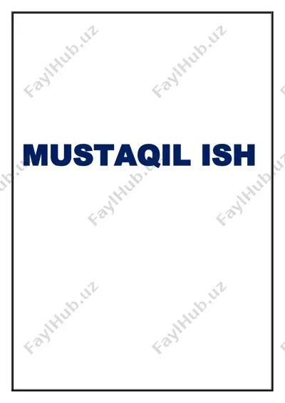 qishloq xo’jaligida biologik laboratoriya xizmatini tashkil etish — DOCX
