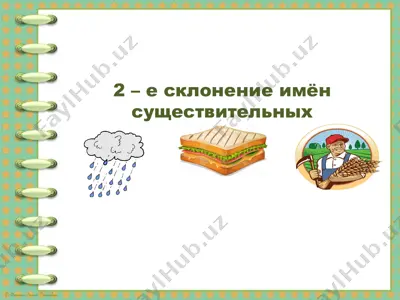 2 – е склонение имён существительных — PPTX