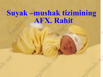 suyak –mushak tizimining afx. rahit — PPT