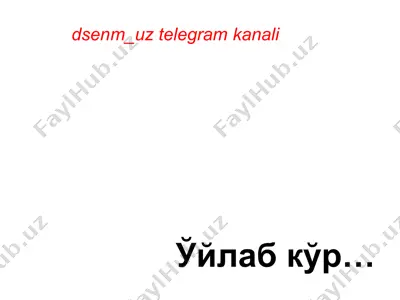 o'qishga qo'shilish — PPTX