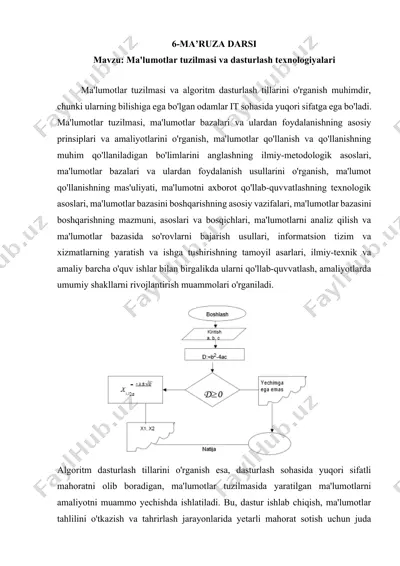 ma'lumotlar tuzilmasi va dasturlash texnologiyalari — DOCX