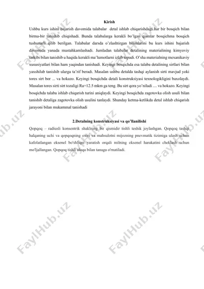 detal ishlab chiqarish — DOCX