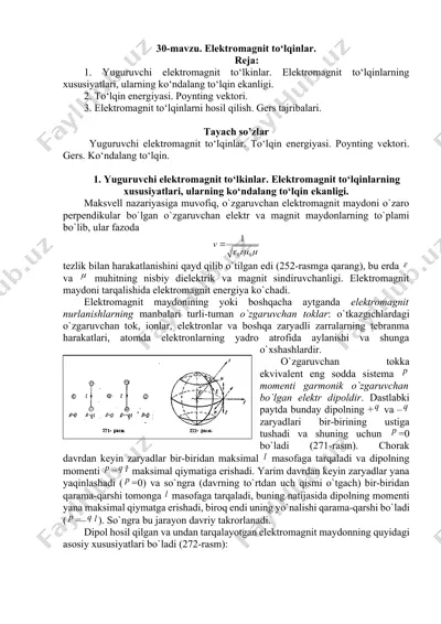 elektromagnit to‘lqinlar — DOCX