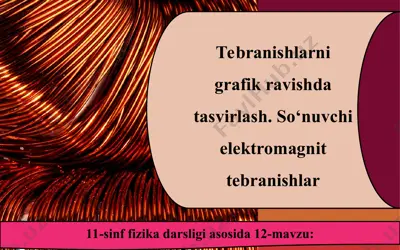 tebranishlarni grafik ravishda tasvirlash. so‘nuvchi elektromagnit tebranishlar 11-sinf — PPT