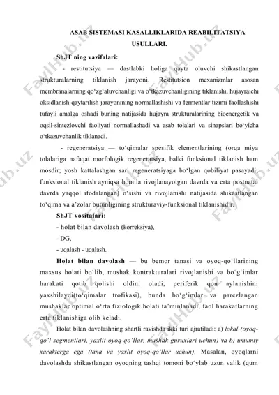 asab sistemasi kasalliklarida reabilitatsiya usullari — DOCX