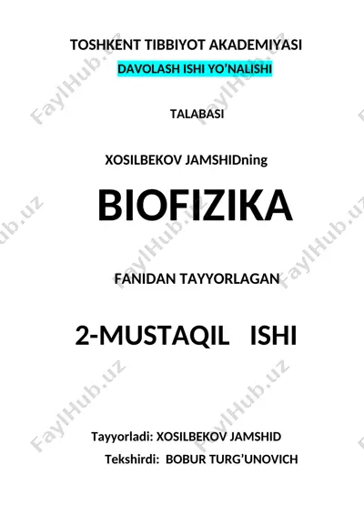 elektroxirurgiya apparatlari — DOCX
