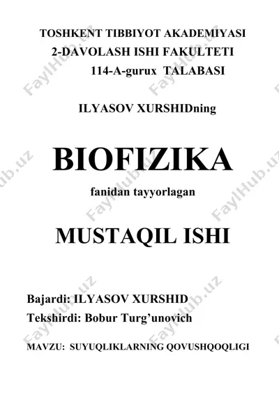 biofizika — DOCX