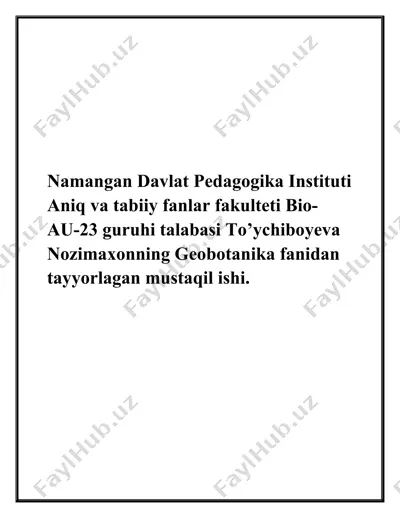fitotsenozlarda yaruslilik — DOCX