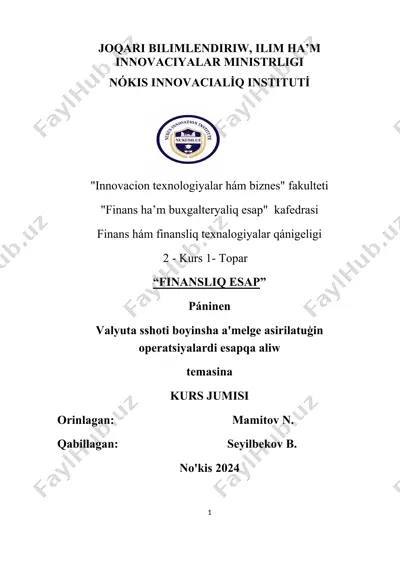 finansliq esap — DOCX
