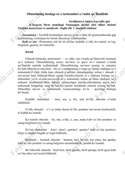 olmosh (pronomen) — DOCX