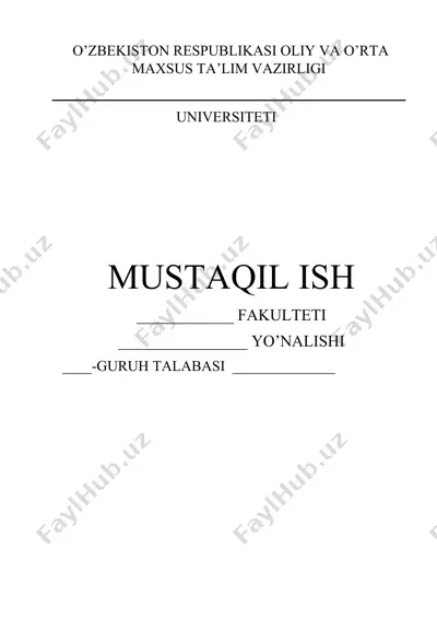 xiva xonligi o’lchov birliklari — DOCX