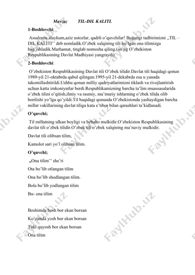 til-dil kaliti — DOCX