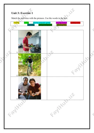 english language learning activities — DOCX