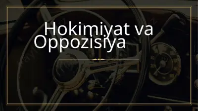 hokimiyat va oppozisiya — PPTX