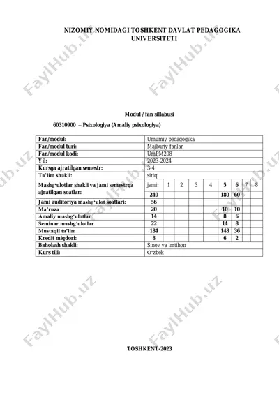 toshkent davlat pedagogika universiteti nizomiy nomi — PDF