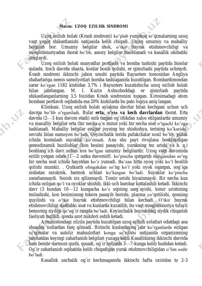 uzoq ezilish sindromi — PDF