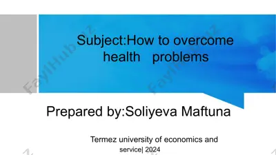 how to overcome health problems — PDF