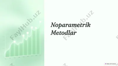 noparametrik metodlar — PPTX