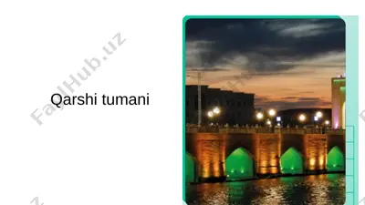 qarshi tumani — PPTX