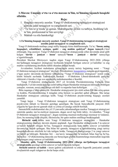 ta'limning huquqiy meyoriy asoslari — DOCX