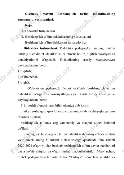 boshlang’ich ta’lim didaktikasining zamonaviy xususiyatlari — DOCX