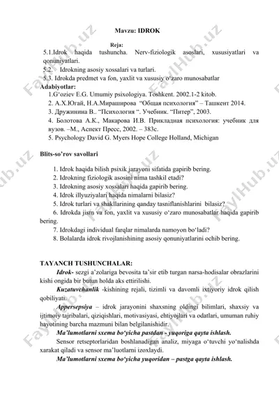 **idrok haqida tushuncha** — DOCX