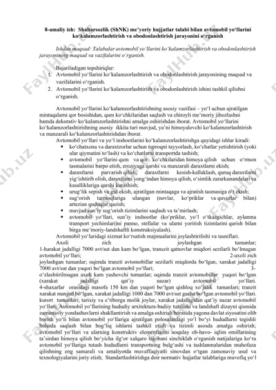 shaharsozlik (shnk) me’yoriy hujjatlar — DOCX