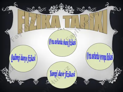 fizika tarixi — PPT