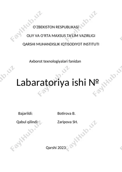 dasturiy ta’minot va uning rivojlanib borish  	tedensiyalari — DOCX
