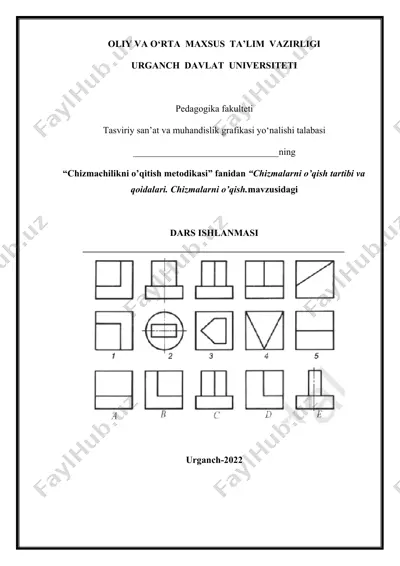 chizmachilikni o’qitish metodikasi — DOCX