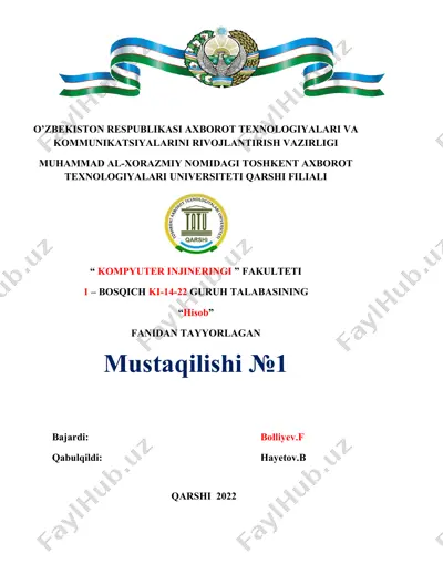 funksiyalarini nyuton formulalari yordamida approksimatsiyalash va egri chiziq yasash — DOCX
