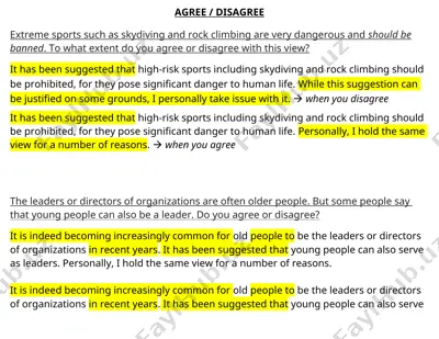 opinion essay - extreme sports and leadership roles — DOCX