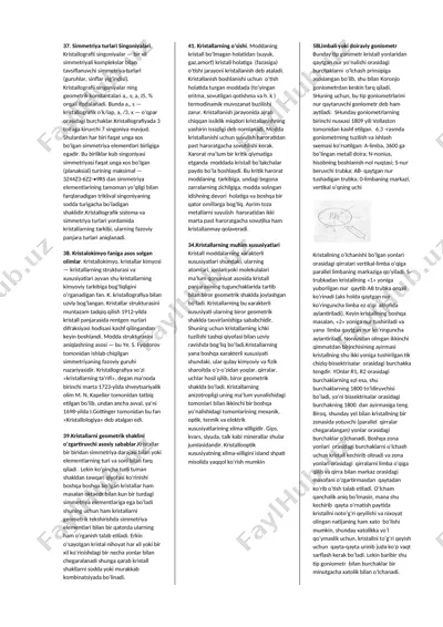 simmetriya turlari singoniyalari — DOCX