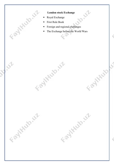 london stock exchange — DOCX