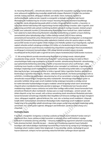 havoning ifloslanishi — DOCX
