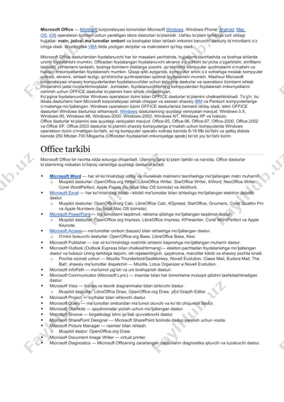 microsoft office — DOCX