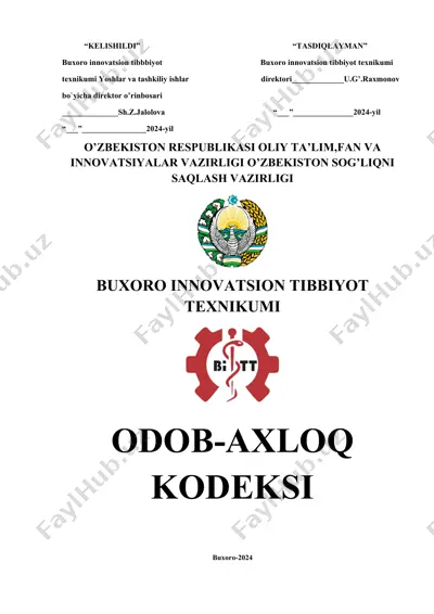 odob axloq kodeksi — DOCX