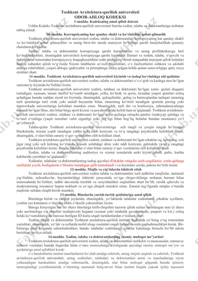 odob-ahloq kodeksi — DOCX