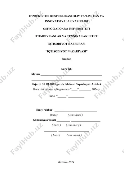 ishlab chiqarish harajatlarini kamaytirish iqtisodiy taraqqiyotni hal qiluvchi omil — DOCX