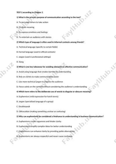 primary purpose of communication — DOCX