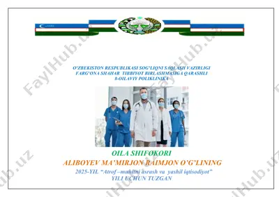 oila shifokori ish rejasi — DOCX