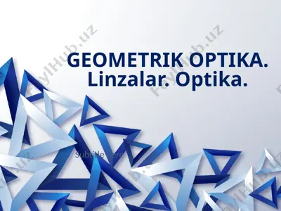 geometrik optika. linzalar. optika — PPTX
