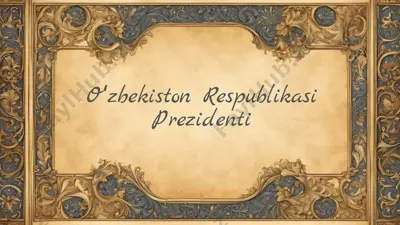 oʻzbekiston respublikasi prezidenti — PPTX