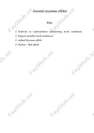 anomal zeyeman effekti — DOC