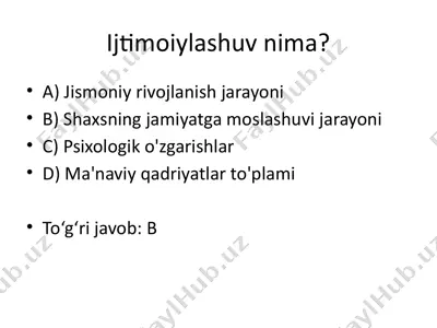 ijtimoiylashuv nima? — PPTX