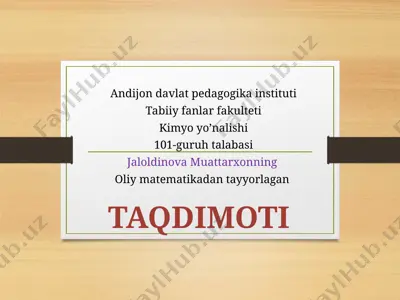 andijon davlat pedagogika instituti — PPTX