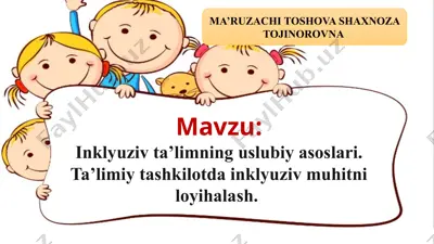 inklyuziv ta'limning uslubiy asoslari — PPTX